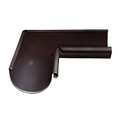 Угол желоба внутренний 90° 125/90 Optima, Коричневый Ral:8017 Угол желоба внутренний 90° 125/90 Optima, Коричневый Ral:8017