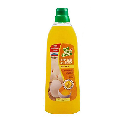  Шампунь ECOTHERAPY Яичный 1000мл 