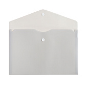 Папка-конверт на кнопке А5 180 мкм Calligrata, дымчатая, 3258455 Папка-конверт на кнопке А5 180 мкм Calligrata, дымчатая, 3258455