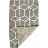  Набор ковриков для ванны и туалета 50х80 и 40х45 Лабиринт серый хлопок 