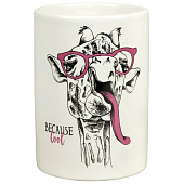 Стакан для зубных щеток Happy giraffe керамика BCE0083AA-TB 20756 Стакан для зубных щеток Happy giraffe керамика BCE0083AA-TB 20756