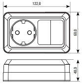 Блок Универсал Олимп гориз. 2кл+роз с/з О0033 Блок Универсал Олимп гориз. 2кл+роз с/з О0033