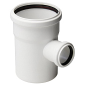 Тройник малошумный белый 110/50х87 Тройник малошумный белый 110/50х87