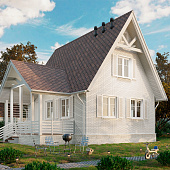 Фасадная панель Docke STANDARD FLEMISH Белый 1095х420мм Фасадная панель Docke STANDARD FLEMISH Белый 1095х420мм