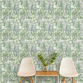  Обои 0.53х10м Эвкалипт арт.908503 Зеленый /Elysium 