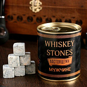 Камни для виски Whiskey stones, в консервной банке, 9 шт. 