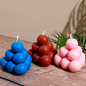  Свеча фигурная формовая «Пирамидка», 7.5?7.5?7.5 см, соевый воск, МИКС 9931696 