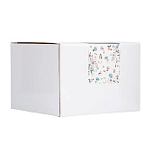  Кружка 460 мл. керамика молочная Нежные цветы Mint flowers ANLAF-XIA-15052-1 