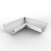 Угол желоба внешний 90° 125/90 Optima, Белый Ral:9003 Угол желоба внешний 90° 125/90 Optima, Белый Ral:9003