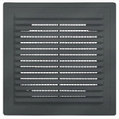 Решетка вентиляционная вытяжная 150х150 с рамкой пластик графит Решетка вентиляционная вытяжная 150х150 с рамкой пластик графит