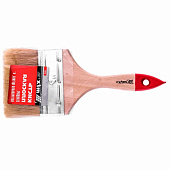 Кисть плоская Стандарт 100мм, натуральная щетина, деревянная ручка Кисть плоская Стандарт 100мм, натуральная щетина, деревянная ручка