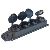 Колодка удлинителя 4-м каучук UNIVersal 1029 Колодка удлинителя 4-м каучук UNIVersal 1029