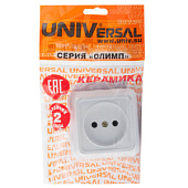 Розетка 1-м ОП Олимп 16А бел О0022 Розетка 1-м ОП Олимп 16А бел О0022