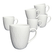 Кружка, 360 мл, твердый фарфор, Palmera, PAL036WE302 Кружка, 360 мл, твердый фарфор, Palmera, PAL036WE302