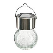  Фонарь садовый 9х6см LED подвесной, солнечная батарея, теплый белый арт.2024-6147 