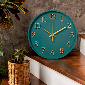 Часы настенные Рубин, "Классика", круг d=28 см, открытая стрелка, корпус малахит, 2831-002 Часы настенные Рубин, "Классика", круг d=28 см, открытая стрелка, корпус малахит, 2831-002