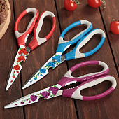  Ножницы кухонные "Цветение" 22 см, цвета МИКС 1210624 