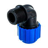 Отвод НР 20x3/4" PN 16 ПНД Отвод НР 20x3/4" PN 16 ПНД
