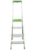 Стремянка алюминиевая 4 ступени, высота платформы 81см, макс. нагр. 180кг., Новая высота Стремянка алюминиевая 4 ступени, высота платформы 81см, макс. нагр. 180кг., Новая высота