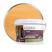 Лак в/д тонированный Лакра Орегон 2,5кг Лак в/д тонированный Лакра Орегон 2,5кг