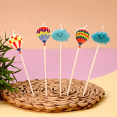  Набор свечей "Шары и облака", 5 в 1 