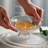 Ваза стеклянная для фруктов «Фейверк», 350 мл, 15?7,5 см, цвет прозрачный 7262248 Ваза стеклянная для фруктов «Фейверк», 350 мл, 15?7,5 см, цвет прозрачный 7262248