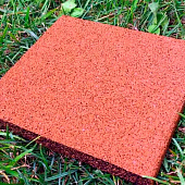  Плитка из резиновой крошки 500х500х16мм Терракот 