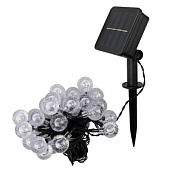  Садовая гирлянда шарики 30LED белый холодный SLR-G05-30W /ФАZА 