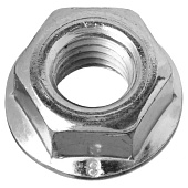 Гайка с фланцем DIN 6923 М10, 4шт, цинк Гайка с фланцем DIN 6923 М10, 4шт, цинк