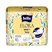  Гигиенические прокладки  Bella FLORA Tulip 10 шт. Арт. BE-012-RW10-097 