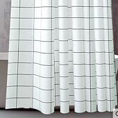 Штора для ванной 180х180 Квадраты 12 колец XT-062 Aquadomer Штора для ванной 180х180 Квадраты 12 колец XT-062 Aquadomer