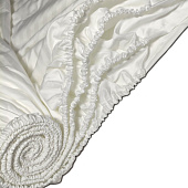 Простынь на резинке 160х200 хлопок Mariya DeLuxe Белый Д Простынь на резинке 160х200 хлопок Mariya DeLuxe Белый Д