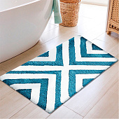  Коврик для ванной 50х80 Линия серый микрофибра Delphinium 