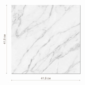 Плитка напольная 41.8х41.8 Marble белый /БерезаКерамика (1,4м2)