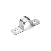 Скоба крепежная двухлапковая СМД d25-26мм метал. оцинк. (уп.100шт) Fortisflex 50226
