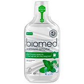Ополаскиватель для полости рта BioMed Мятный шторм 500мл Ополаскиватель для полости рта BioMed Мятный шторм 500мл