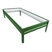 Ограждение для грядок металл. "Грядка" основной 1000х2000 RAL 6005 зеленый Ограждение для грядок металл. "Грядка" основной 1000х2000 RAL 6005 зеленый