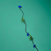 Интерьерный декор из бамбука, цветы пластик 200 см синий 7779961 Интерьерный декор из бамбука, цветы пластик 200 см синий 7779961