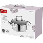 Кастрюля со стекл.кр., 18 см/2,1 л, NADOBA, GERDA 726013 Кастрюля со стекл.кр., 18 см/2,1 л, NADOBA, GERDA 726013