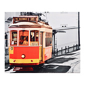  Картина на холсте Трамвай, 40х50 см, 9546585 