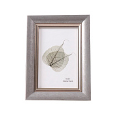 Фоторамка 10х15 пластик Габриэль серая с серебряной полосой 22х14х19 10705078 Фоторамка 10х15 пластик Габриэль серая с серебряной полосой 22х14х19 10705078