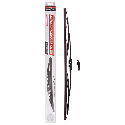  Щетка стеклоочистителя бескаркасная 66см/26" SKYWAY стандарт 