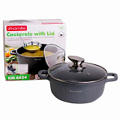 Кастрюля 20х8,5см из литого алюминия с антипригарным покрытием 4424 Кастрюля 20х8,5см из литого алюминия с антипригарным покрытием 4424