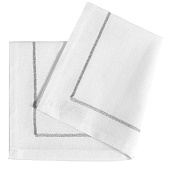 Сервировочные салфетки Karna Lola с вышивкой, 45x45 см, белый 
