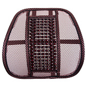  Поддержка под спину анатомическая массажная SKYWAY Support-03 полиэстер/дерево коричневый 