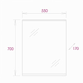 Зеркало Коралл 55.01 Onika Зеркало Коралл 55.01 Onika