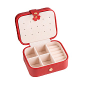  Шкатулка для украшений «Стёганая матовая», искусственная кожа, бордовая, 12х10х6,3 см 