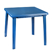  Стол пластиковый, квадратный, синий 