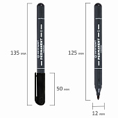  Маркер перманентный CENTROPEN 2836, ЧЕРНЫЙ, круглый наконечник, 2 мм, ш/к 00559 