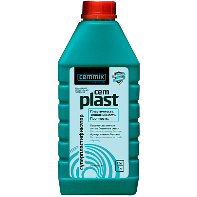 Супер-пластификатор СemPlast 1 л Супер-пластификатор СemPlast 1 л